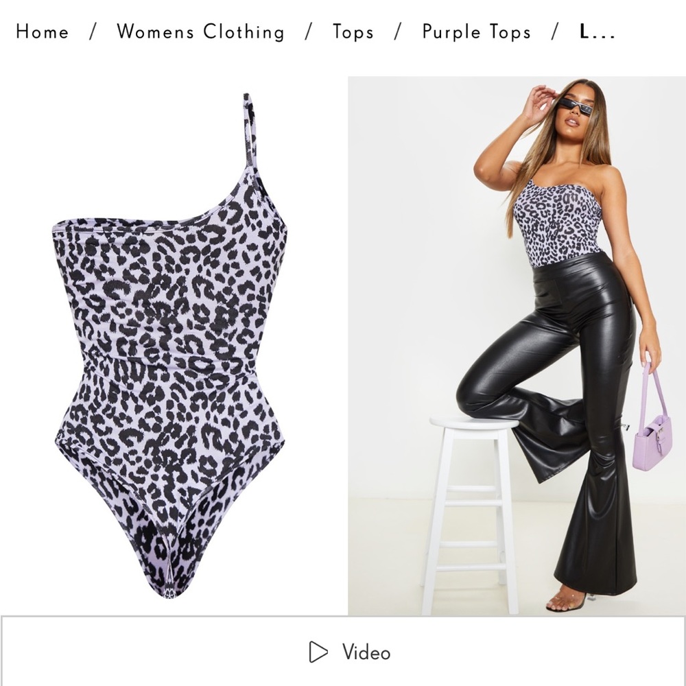 Pretty little thing lilac bodysuit